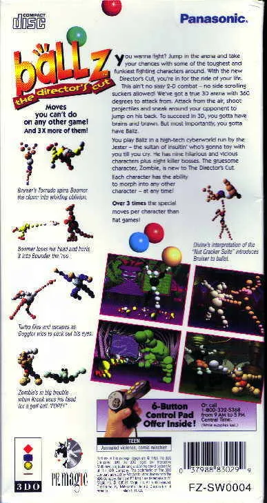 Ballz: The Director's Cut box back