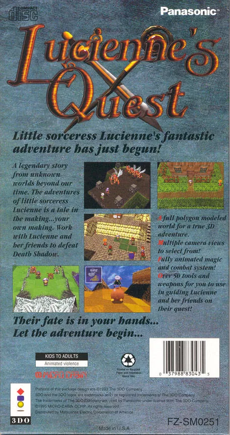 Lucienne's Quest box back