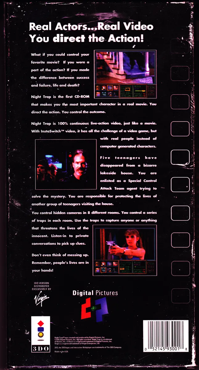 Night Trap box back