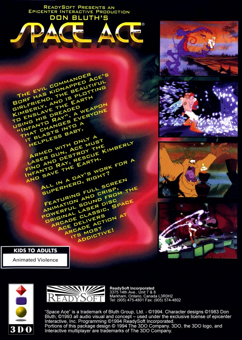 Space Ace box back