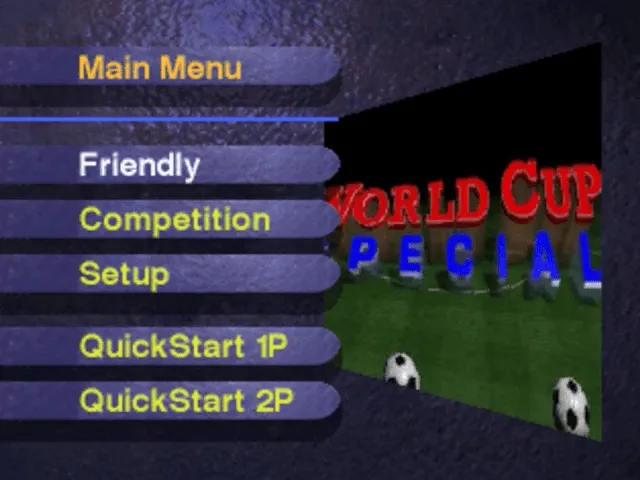 Backdrop artwork for Striker: World Cup Special
