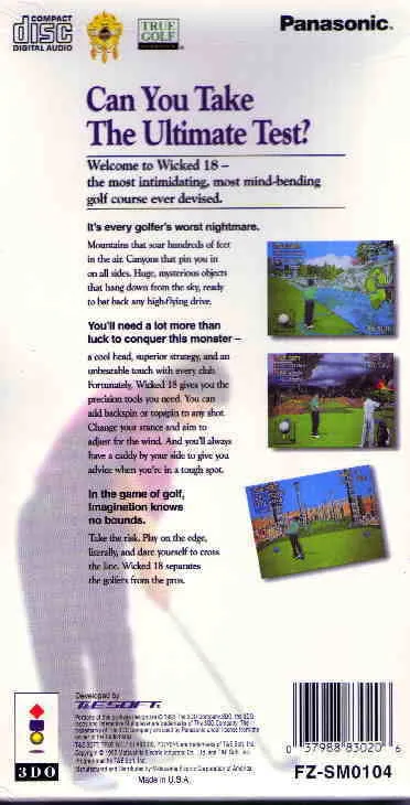 T&E VR Golf: Devil's Course box back