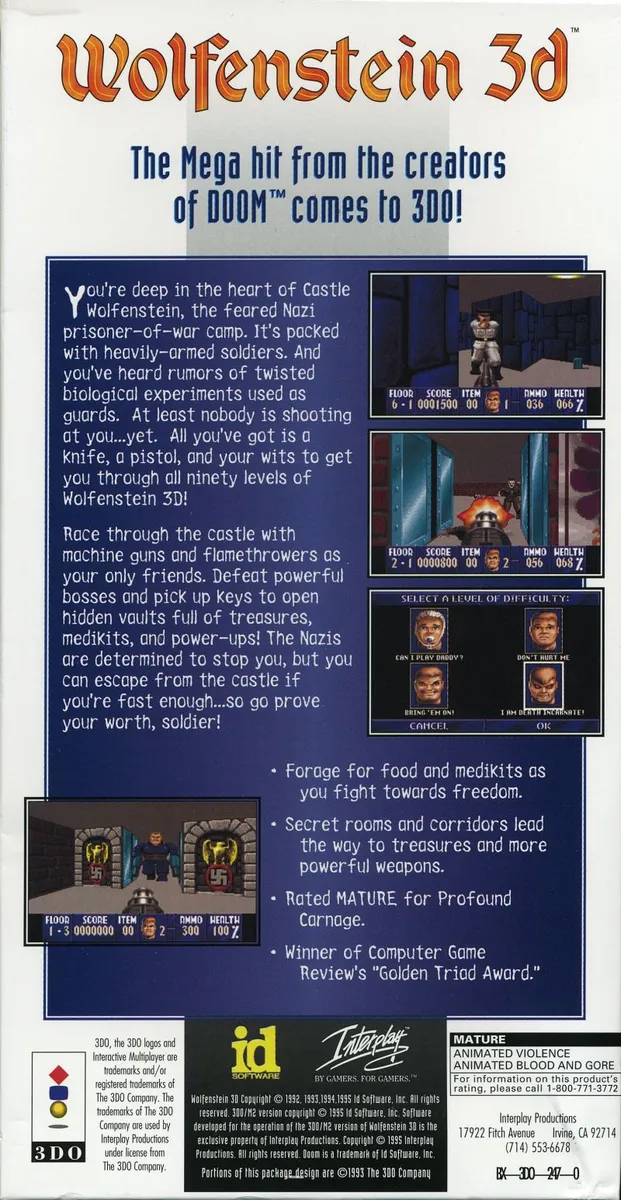 Wolfenstein 3D box back