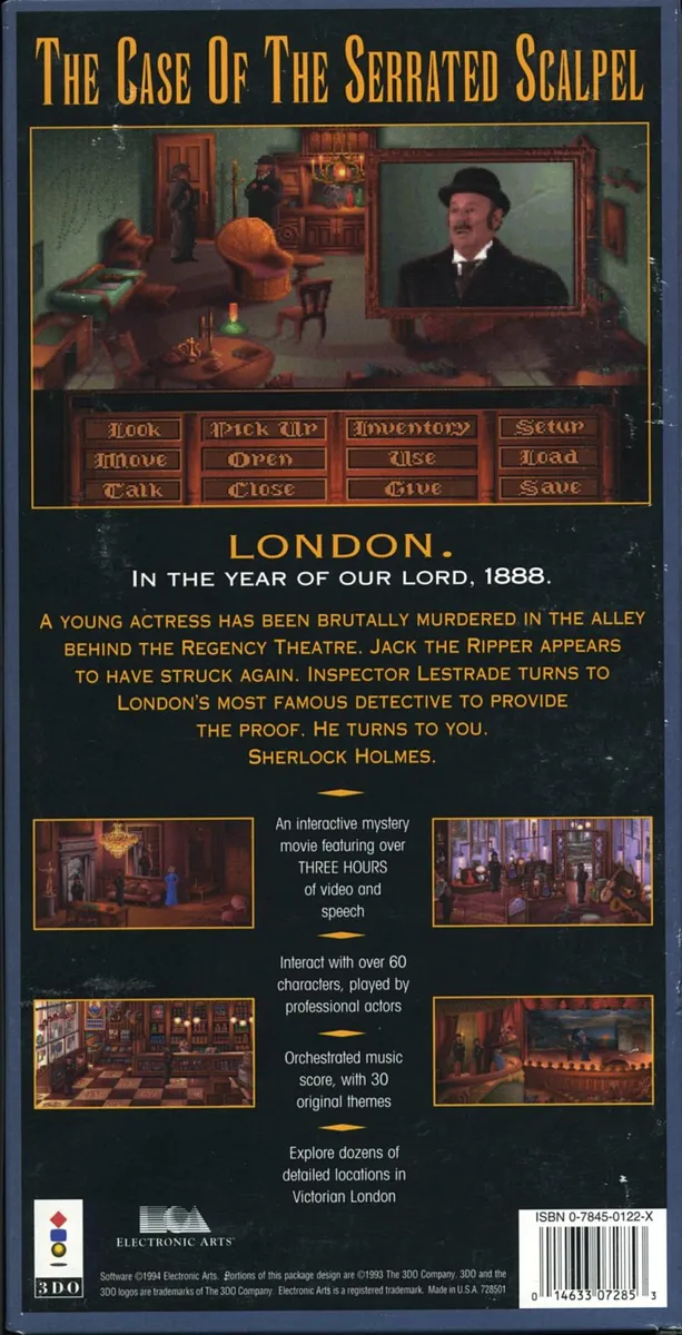 The Lost Files of Sherlock Holmes box back