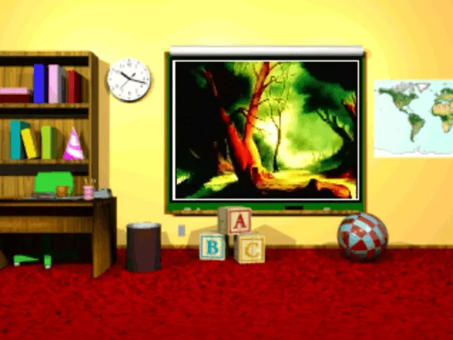 Backdrop artwork for ToonTime ...in the classroom