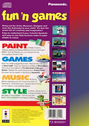 Fun 'n Games box back