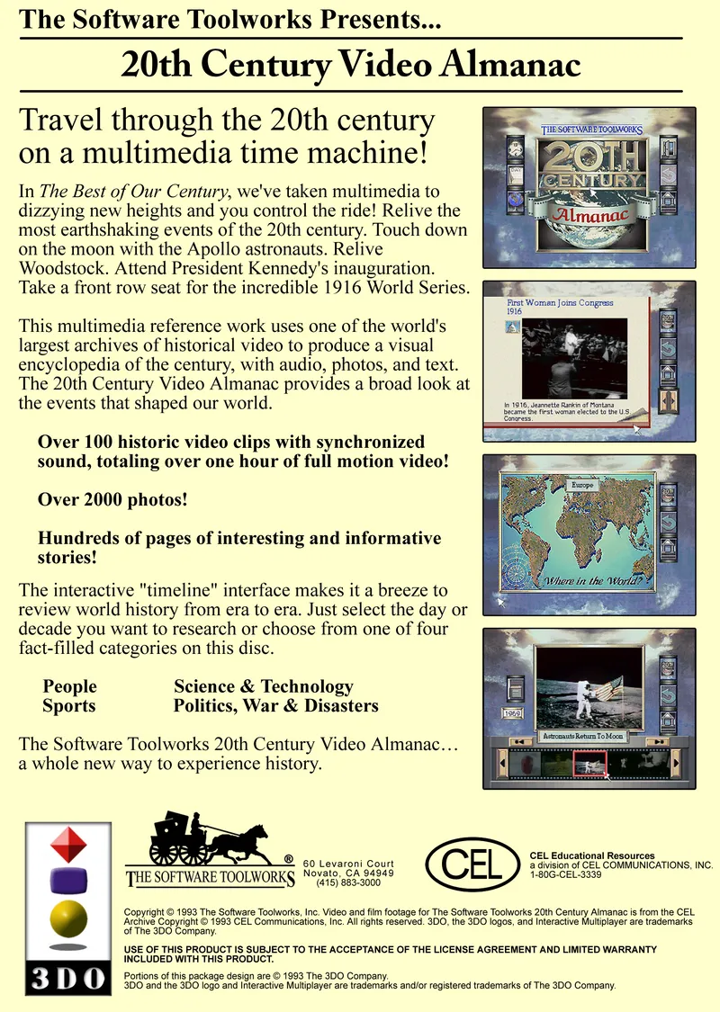 20th Century Video Almanac box back