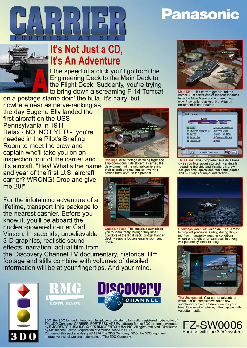 Carrier: Fortress at Sea box back