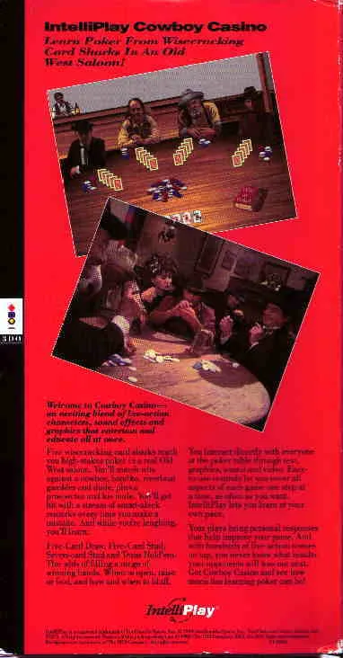 Cowboy Casino: Interactive Poker box back