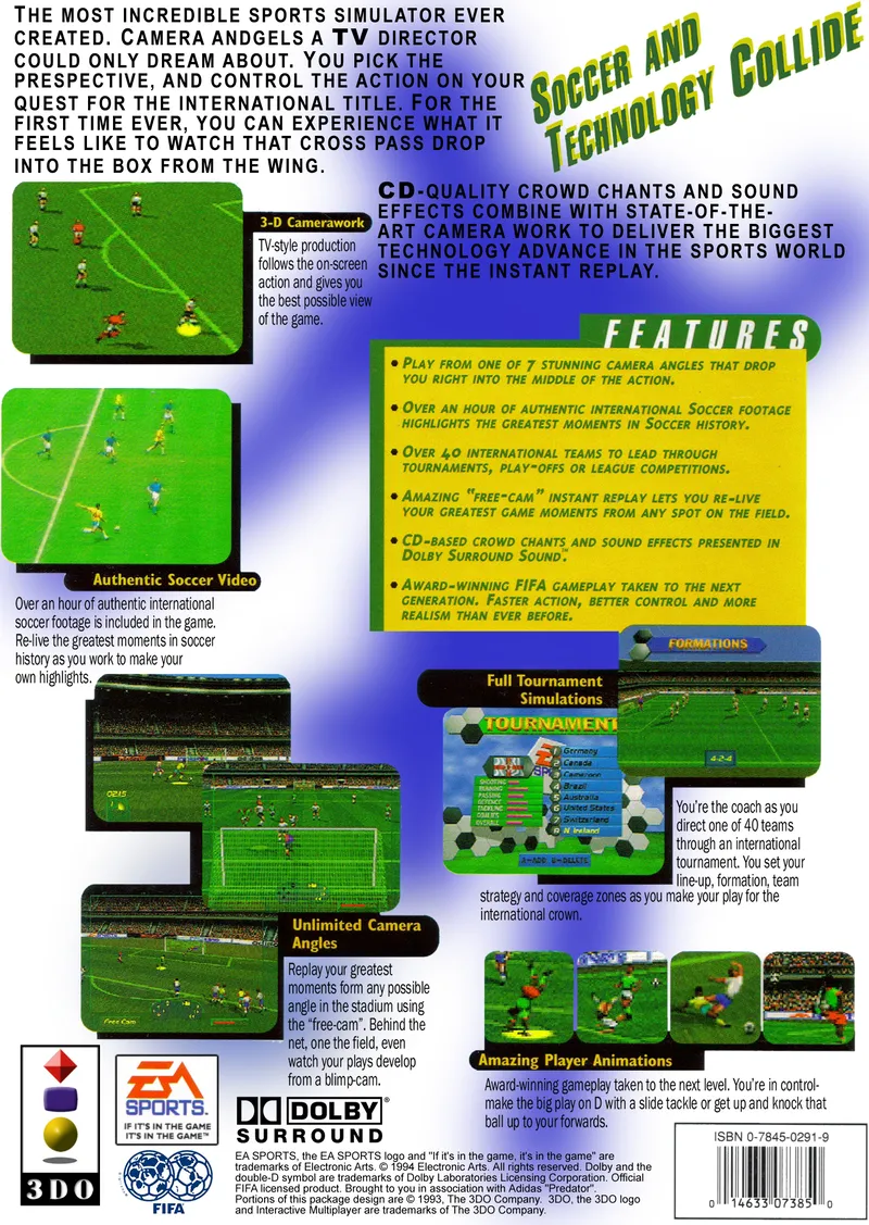 FIFA International Soccer box back