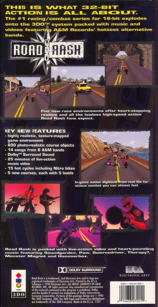 Road Rash box back