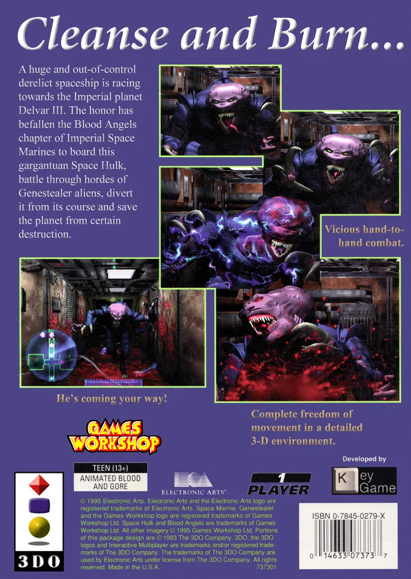 Space Hulk: Vengeance of the Blood Angels box back