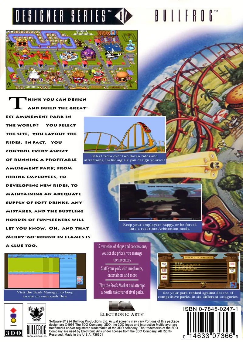 Theme Park box back