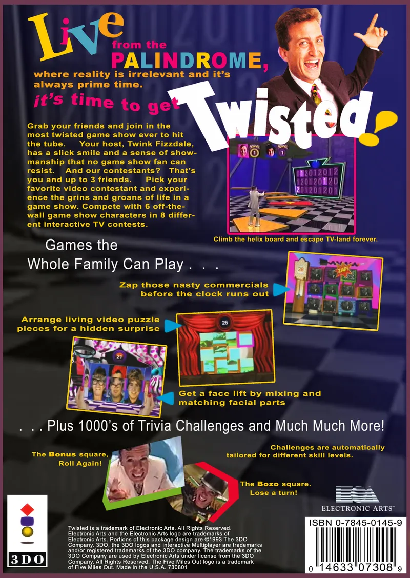 Twisted: The Game Show box back