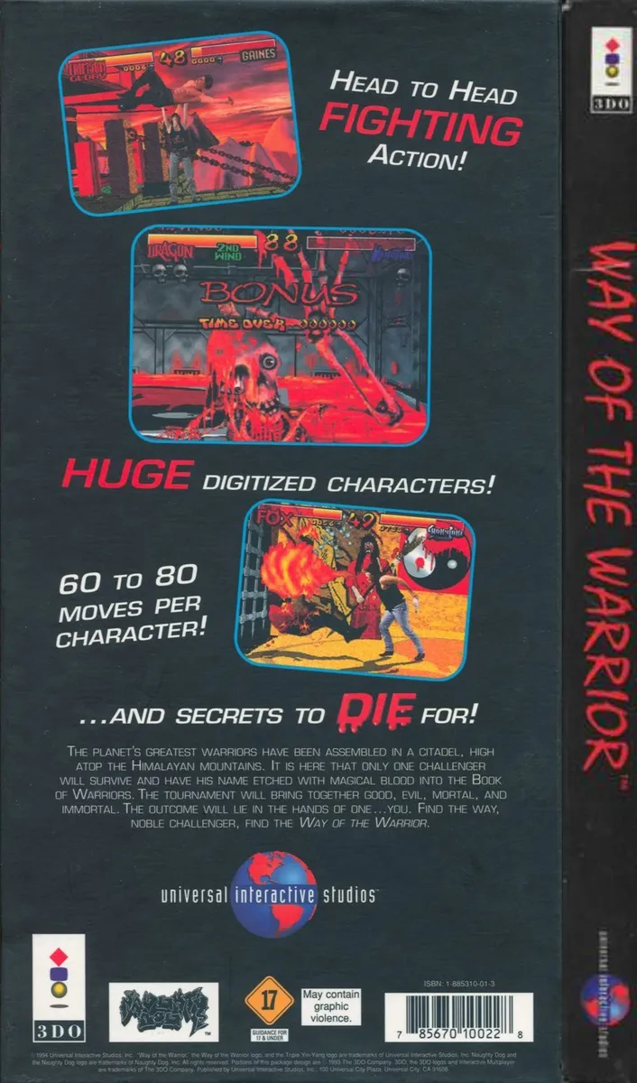 Way of the Warrior box back