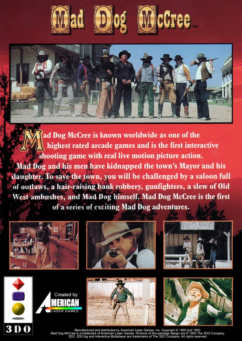 Mad Dog McCree box back