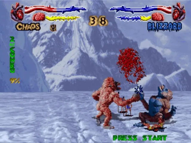 Backdrop artwork for Primal Rage v1.0