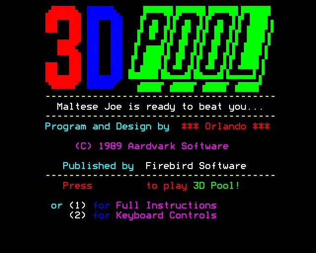 3D Pool screenshot