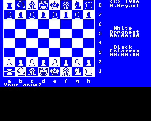 Backdrop artwork for Colossus Chess 4