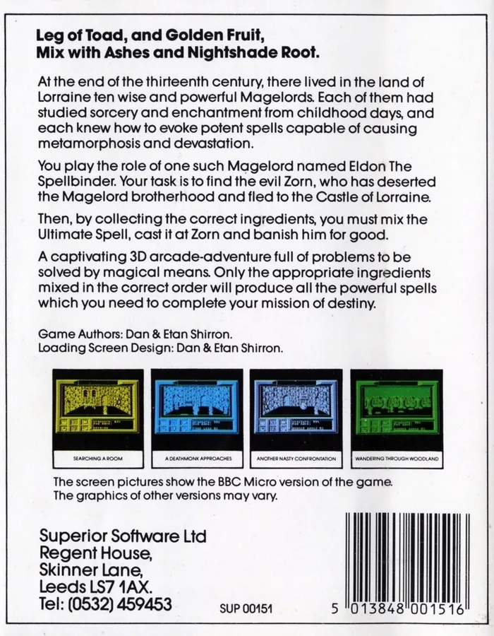 Spellbinder box back