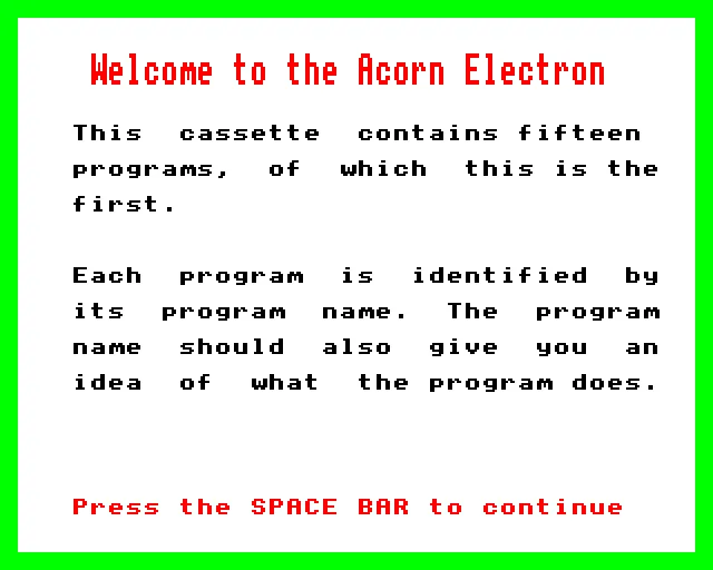 Backdrop artwork for Introductory Cassette