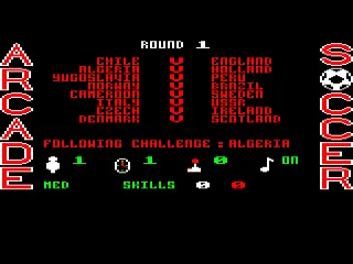 Backdrop artwork for Arcade Soccer