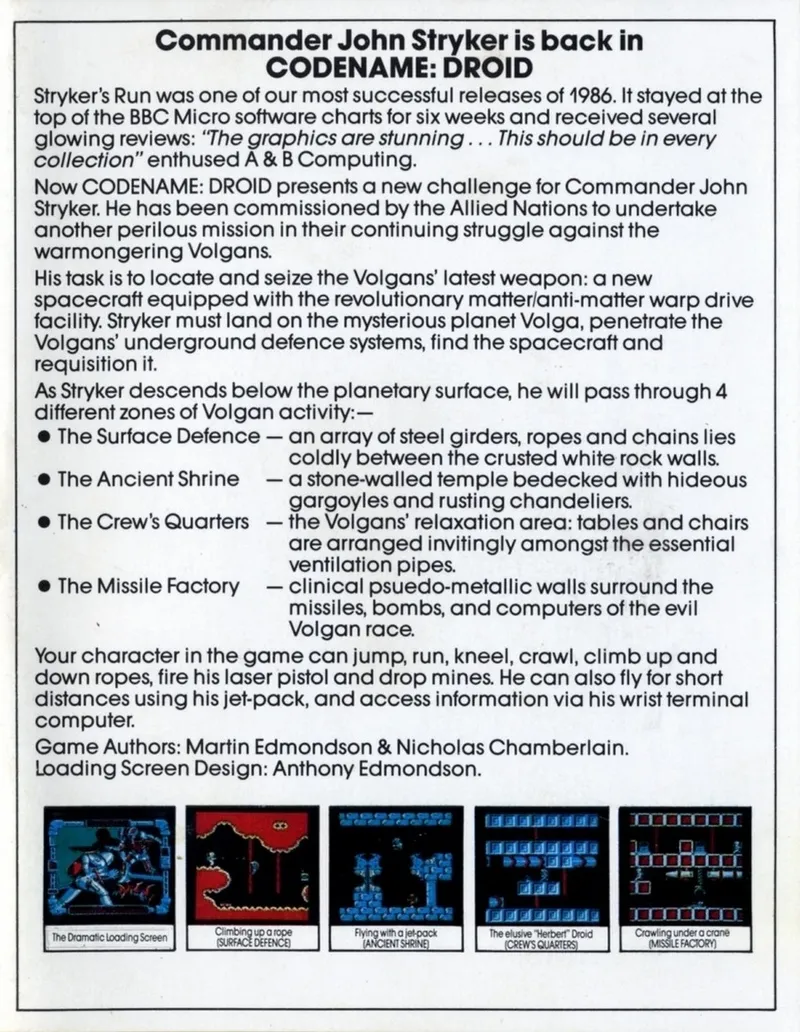 Codename: Droid box back