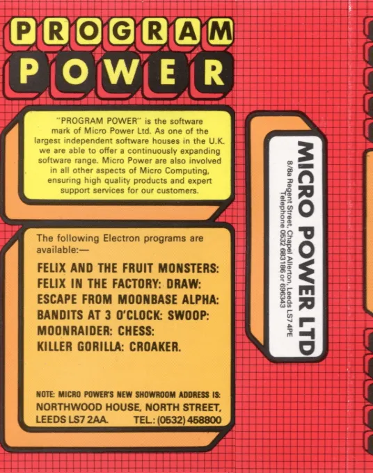 Chess (Micro Power) box back