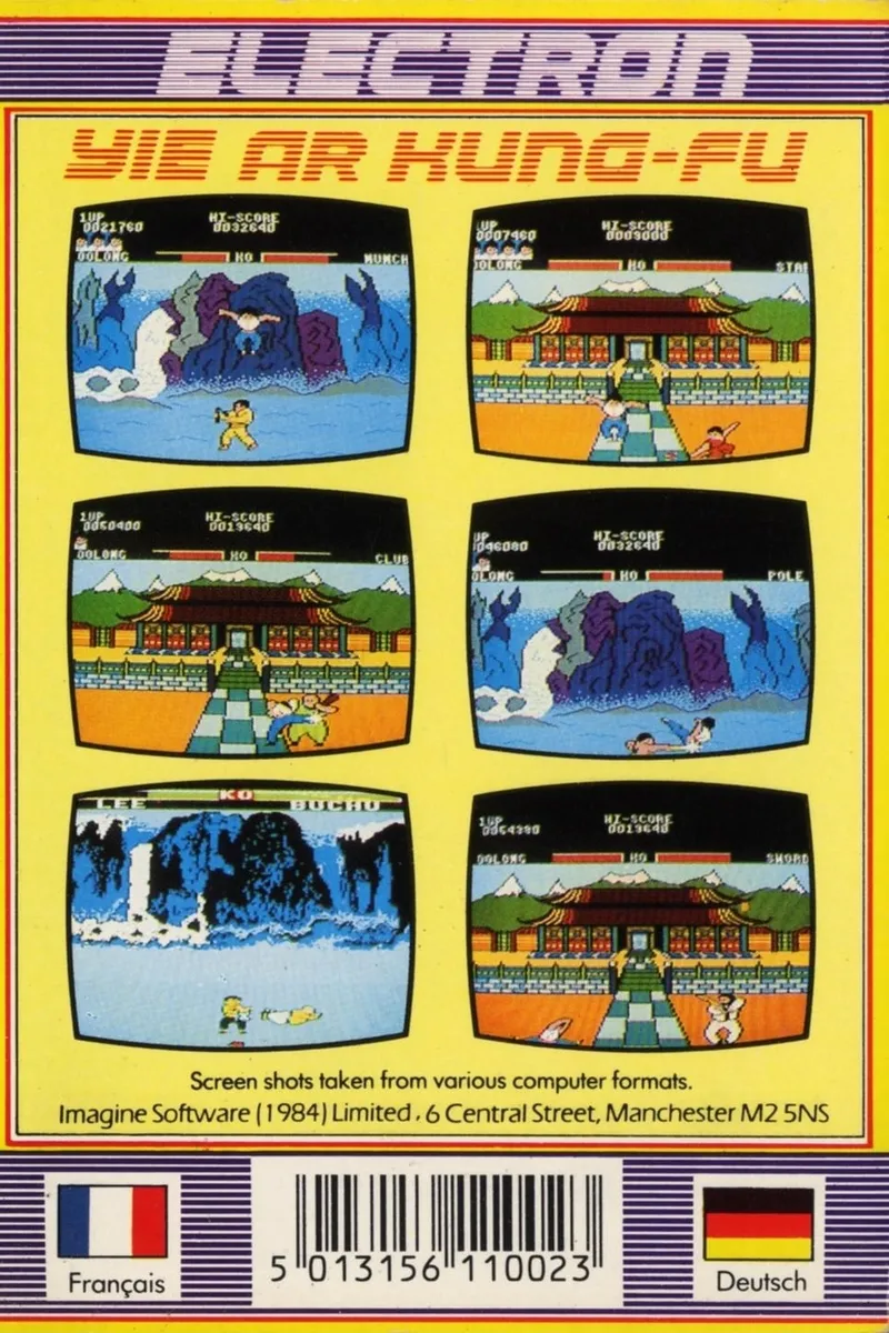 Yie Ar Kung-Fu box back
