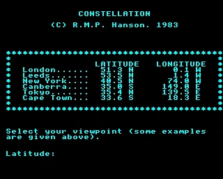 Constellation screenshot