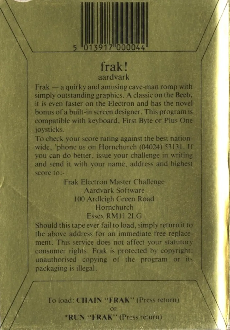 Frak! box back