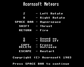 Backdrop artwork for Meteors