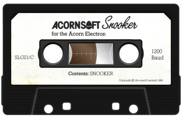 Snooker (Acornsoft) cart
