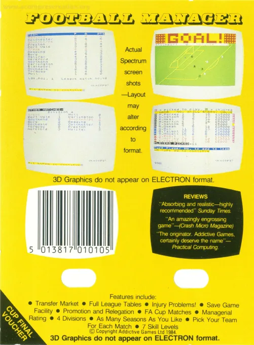 Football Manager box back