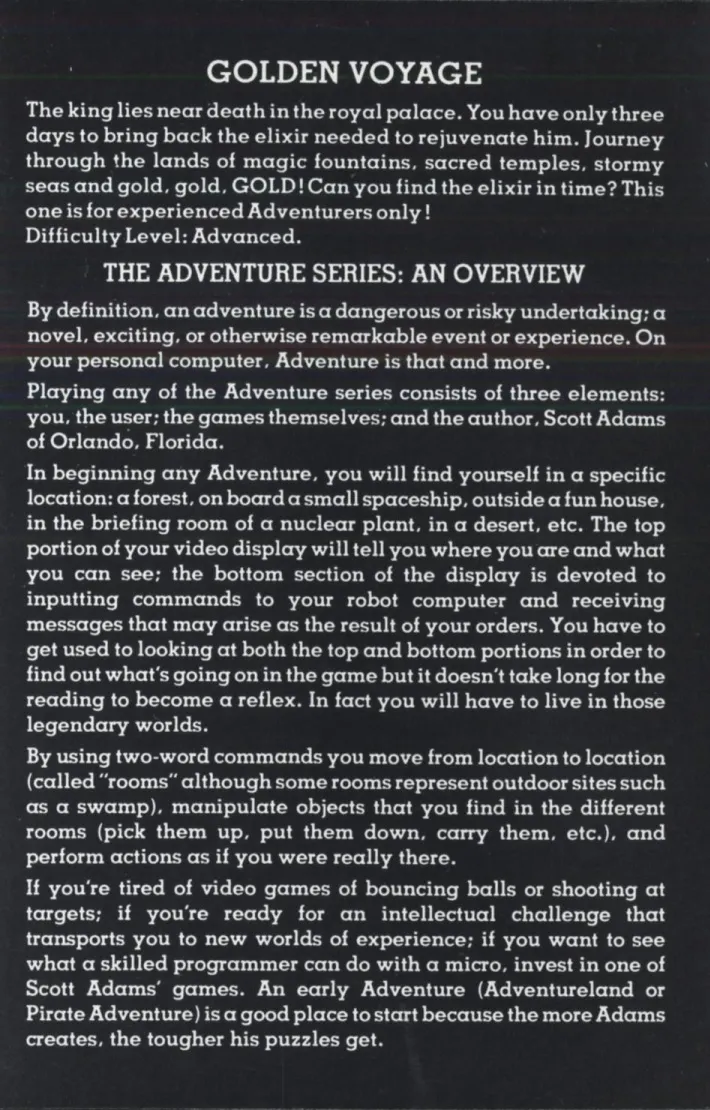 Golden Voyage box back