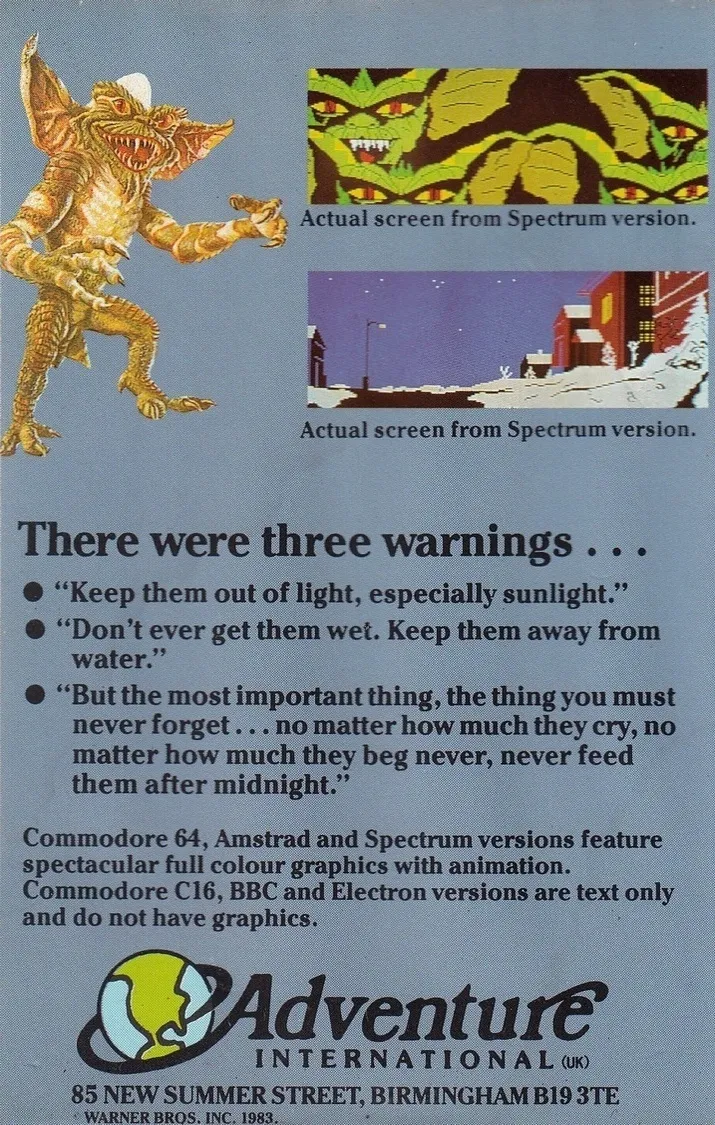 Gremlins box back