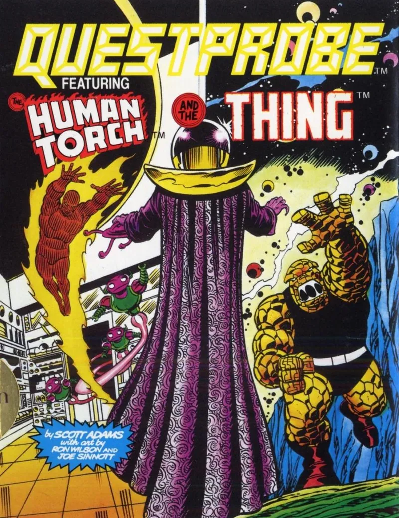Questprobe featuring The Human Torch and The Thing box art