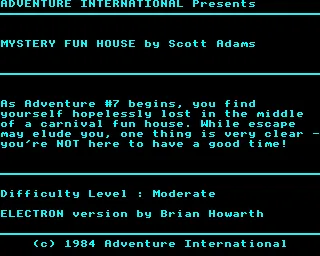 Backdrop artwork for Mystery Fun House