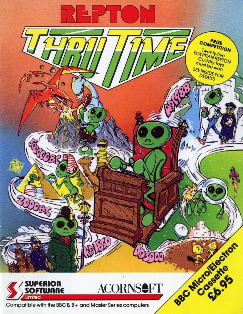Repton Thru Time box art