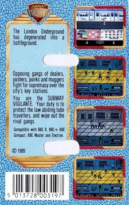 Subway Vigilante box back