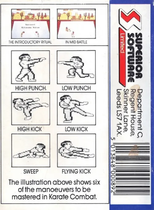 Karate Combat box back