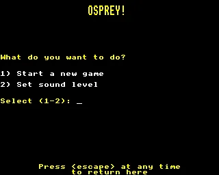 Osprey! screenshot