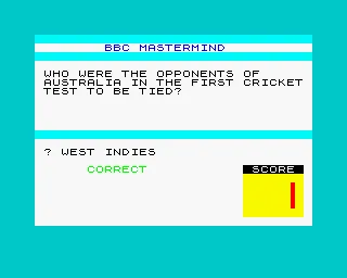 BBC Mastermind screenshot