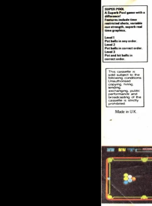 Super Pool box back