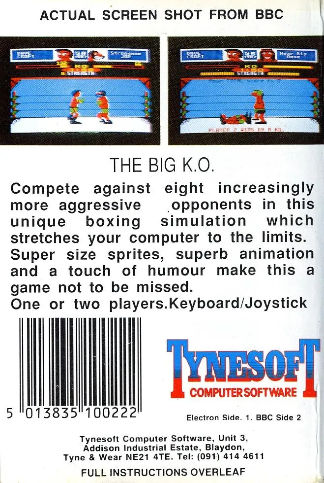 The Big KO! box back