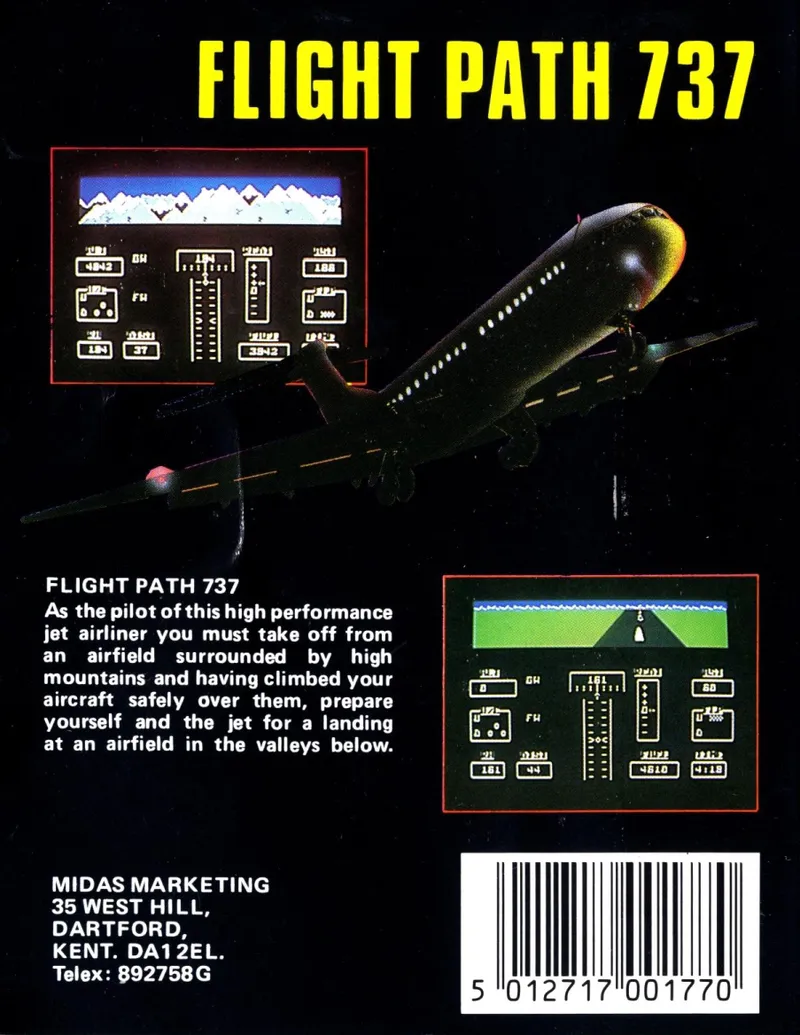 Flight Path 737 box back