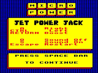 Backdrop artwork for Jet-Power Jack