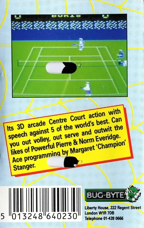 Tennis box back