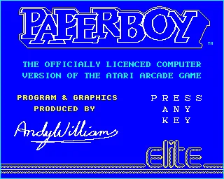 Paperboy screenshot