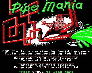 Backdrop artwork for Pipe Mania